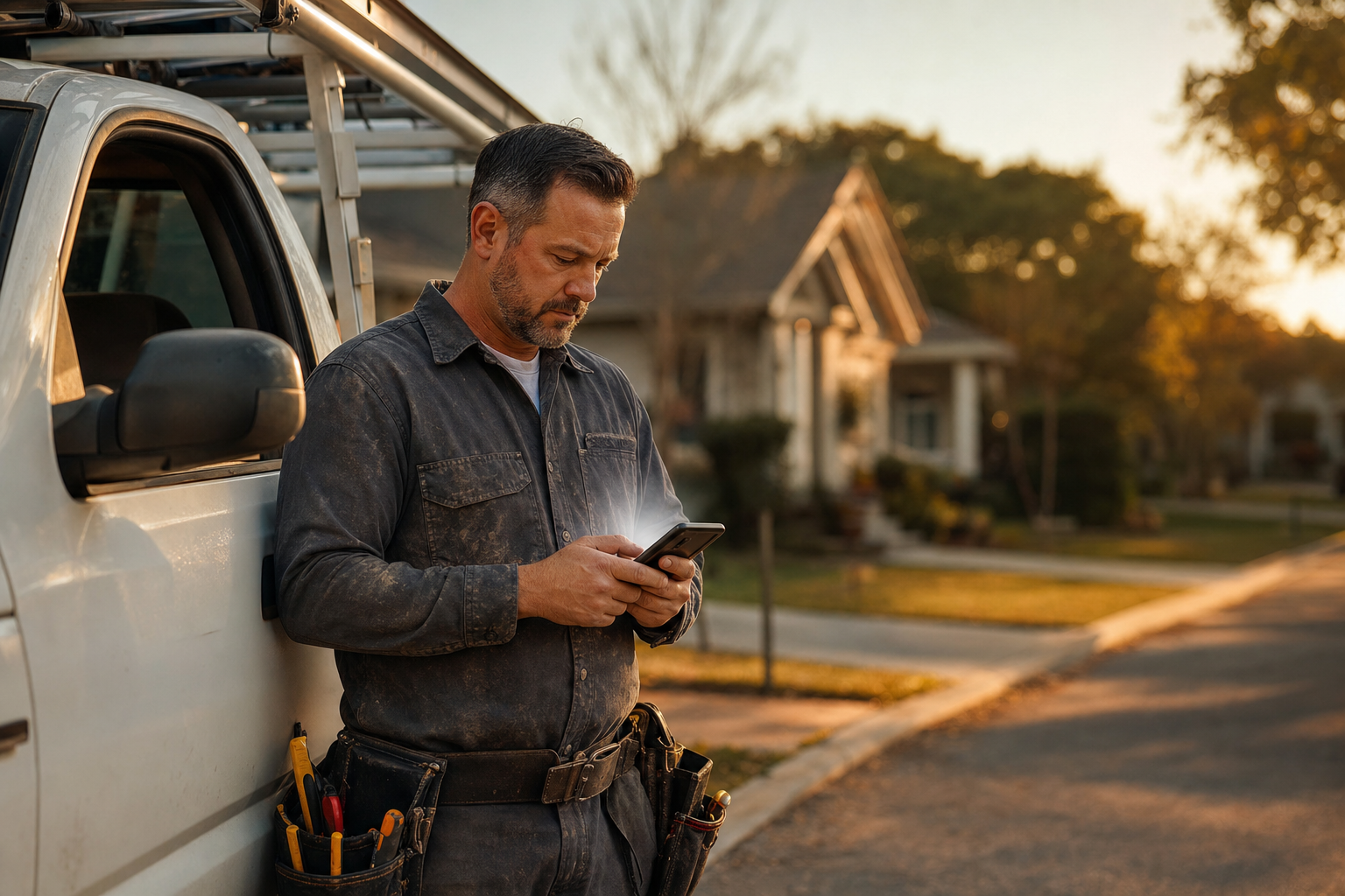 Contractor on the job site — Contractor Command OS